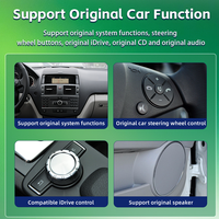 Lecteur DVD de voiture 10,25 pouces pour Mercedes Benz Classe C W204 2007-2014 NTG4.0/4.5, autoradio multimédia, lecteur audio, Carplay, Android Auto, écran