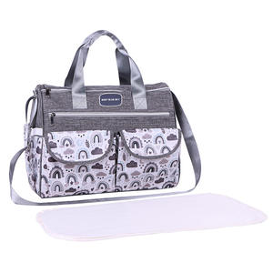 Bolsa de Pañales Azul Cielo, Gran Capacidad, Tela Oxford Resistente al Agua, Bolsa de Maternidad con Cambiador, Primavera 2025 - Product Image 2