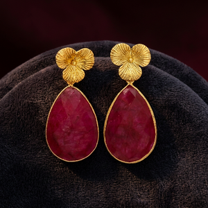 Nouveauté Boucles d'oreilles pendantes géométriques tendance avec placage or 14K/24K - Product Image 3