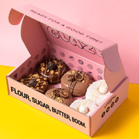 Boîte d'Emballage Pliable Biodégradable en Carton et Papier Personnalisée pour Gâteaux, Biscuits, Brownies, Cookies et Donuts avec Logo – Vente en Gros