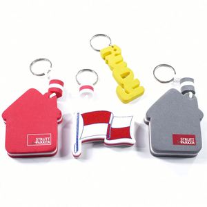 Cheap High Quality Eva Foam <b>Keychain</b> Silk Screen Printing Floating Keyrings Key Chain <b>Customized</b> <b>Keychain</b> - Product Image 2