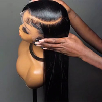Pelucas de Cabello Humano Liso Natural Vietnamita con Encaje Frontal HD Transparente 13x6 13x4 para Mujeres Negras
