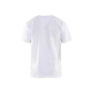 BLAKLADER - 336010291000XXL Camiseta con cuello en V Blanco-EAN 7330509602256 CAMISETAS Y POLOS DE TRABAJO - Product Image 2