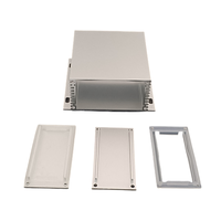 IP65 tahan air aluminium ekstrusi profil 80x38 PCB penutup baterai industri kotak Amplifier perumahan instrumen elektronik