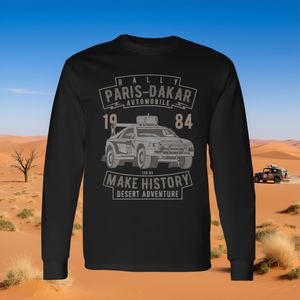 T-shirt à manches longues Rallye Paris Dakar Automobile 1984 Desert Adventure - Product Image 3