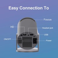 Dernier projecteur LCD Android 9 numérique USB Portable Android Wifi Haut-parleur vidéo interne Projecteur LCD intelligent