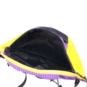 Sac banane léger bicolore, sac de taille avec poche en filet pour les voyages et la randonnée en extérieur - Product Image 5