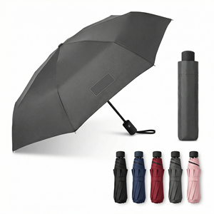 Wholesale High Quality Automatic Open Promotional Gifts Durable Waterproof UV Protective Custom Three Folding Umbrella With Logo - Product Image 2
