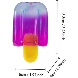 Ice Cream Squeeze <b>Squishy</b> Slow Rise Sensory Fidget Toy For Kids Age 5 To 7 Years Unisex Plastic Summer Party Favor - Product Image 4