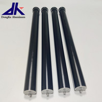 Jambe de table ronde en tube rond en aluminium à poids élevé avec filetage mâle M10 pour jambes de chaise de bureau