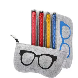 High Quality Protective Felt Glasses Cover Sunglasses Case Pouch For Glass Storage