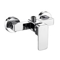 Robinet mitigeur carré de douche de salle de bain chromé moderne Vente en gros Alliage de zinc Mitigeur en céramique Robinet de baignoire eau chaude et froide