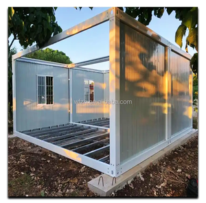 Prefabricated China Low-cost Steel Modern Fire Resistant Flat Packaging Mobile Modular Container <b>House</b> Frame - Product Image 2
