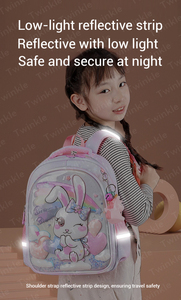 Mochila Infantil de Moda Ligera con Diseño de Dibujos Animados de Buena Calidad, Impermeable, con Cremallera, <span class=keywords><strong>21L</strong></span>, Respaldo Ergonómico - Product Image 6