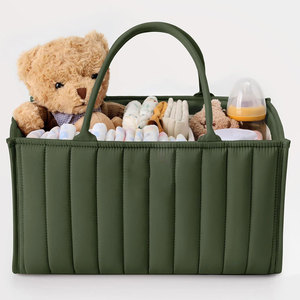 Baby Diaper Nappy Caddy Organizer Baby <b>Storage</b> Basket Caddy Organizer Newborn Essentials Baby Diaper Nappy Caddy Organizer - Product Image 4