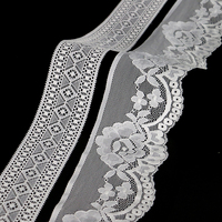 Fantaisie Non Élastique Polyester/Nylon Organza OEKO-TEX Certifié Petit Étroit Belle Bord De Dentelle Garnitures pour Robe