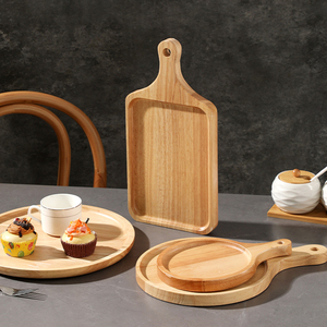 Tagliere in Legno Spesso per Cucina, Vassoio per Servire Formaggi, Salumi, Bistecche, Pizza e Pane, con Manico - Product Image 5
