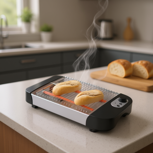 Plancha para tostadas eléctrica de 600W para tostar y asar - Product Image 3