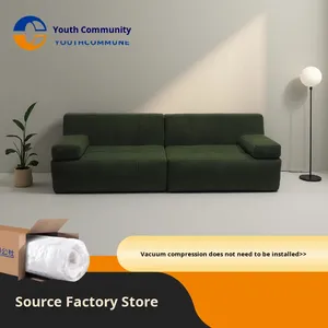 Modulare stile pigro vuoto spugna compressa <span class=keywords><strong>divano</strong></span> <span class=keywords><strong>letto</strong></span> singolo con copertura lavabile per soggiorno-prezzo di fabbrica/commercio all'ingrosso - Product Image 1