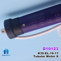 NOVO K35-EL-10-17 Stores à enroulement motorisés Bluetooth, moteur tubulaire en aluminium de 35 mm, silencieux, écologique, luxe, maison, bureau