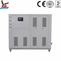 Refroidisseur refroidi à l'eau industriel 10hp avec Shell et condensateur de cuivre de tube et pompe 1.5kw
