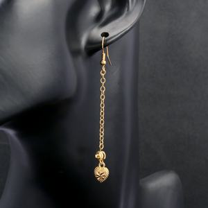 Boucles d'oreilles tendance JXX 2022, pendentif feuille ajourée, chaîne de luxe légère, boucles d'oreilles à pompons, bijoux pour femmes, cadeau - Product Image 3