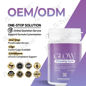 Goma <span class=keywords><strong>de</strong></span> Mascar Blanqueadora y Luminosa Julong OEM/ODM que Funciona en Piel, Cabello y Uñas, Contiene Biotina, Zinc y Vitaminas - Product Image 5