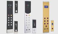 Panneau de commande d'ascenseur d'hôtel moderne, bouton d'opération COP&LOP en acier inoxydable durable