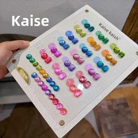 Kaise – Kit de vernis gel œil de chat 18 couleurs effet feu, haute qualité, non toxique, pour nail art et usage en salon