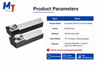 Porte-outil de tournage externe CNC MT 105 avec pince supérieure composite et insert triangulaire MTQNL2020K16/MTQNL2525M16, outil de tournage indexable