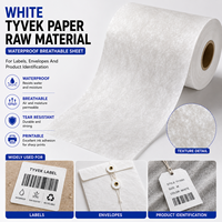 LIZHENG Rouleau de papier Tyvek léger, imperméable et résistant à la déchirure pour la conversion, l'impression et la fabrication
