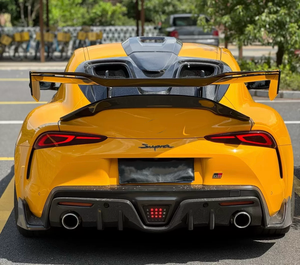 टोयोटा सुप्रा ए 90 स्पॉइलर विंग कार्बन फाइबर रियर ट्रंक 2019 2020 टोयोटा सुप्रा टेल बॉडी किट - Product Image 6