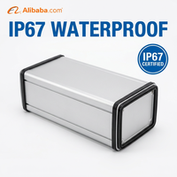 Boîtier en aluminium moulé sous pression étanche IP67 pour projets électroniques extérieurs, boîtier extrudé scellé avec joint, certifié ISO