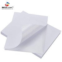 Papier autocollant blanc auto-adhésif format A4 100 feuilles par boîte pour imprimante laser ou jet d'encre