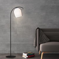 Lampe de sol moderne de style nordique en marbre et résine, E27 LED, CRI 90, étanche, à intensité variable, réglable en hauteur, blanc/noir/jaune