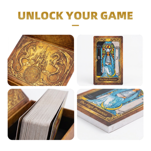 Cartas de <span class=keywords><strong>Tarot</strong></span> con Acabado Grabado Personalizado, Certificación CE, Acabado Brillante, Papel Ecológico, Cartas de <span class=keywords><strong>Tarot</strong></span> Personalizadas para la Familia - Product Image 2