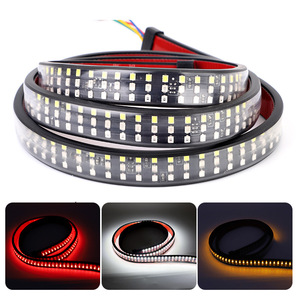 PUERXIN 12V Linh Hoạt Xếp Tín Hiệu Phanh Đuôi Đèn <span class=keywords><strong>LED</strong></span> Thanh Ánh Sáng Offroad Xe Tải 60 "Cổng Sau Thanh Ánh Sáng Xe Tải Đuôi Đèn <span class=keywords><strong>LED</strong></span> - Product Image 3