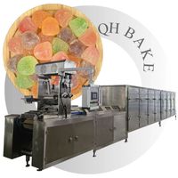 QHBAKE Machine automatique de production de bonbons, de gelées et de confiseries, ligne de production de bonbons durs et mous