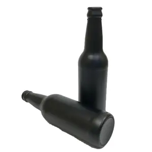 Botol Bir Kaca Hitam Matte, 330Ml 12Oz