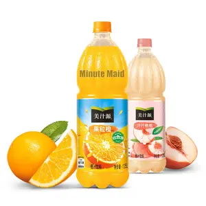 Wholesale large bottled Minut_Meid juice drinks 1.25L soft drinks peach juice/orange juice drinks