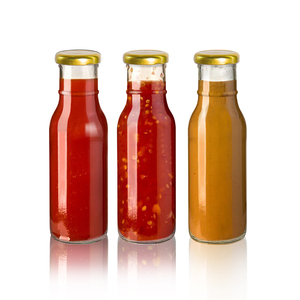 Bouteille en verre ronde de 12 oz de haute qualité pour sauce, idéale pour le <span class=keywords><strong>ketchup</strong></span> - Product Image 3