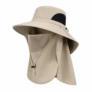 Sombrero de verano transpirable, anti-UV e impermeable, diseño personalizado, para montañismo, pesca, para hombres y mujeres, sombrero de pescador. - Product Image 2