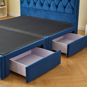 Letti con cassettiere con ciuffi di alta qualità da letto King size struttura da letto classica bellezza all'ingrosso letto moderno di lusso - Product Image 3