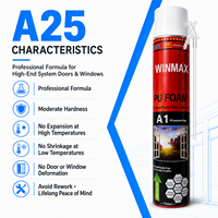 A25 750ml CHUANG MEI SHI Formula Profesional Polyurethane Joint Filler untuk Penyegelan Pintu dan Jendela Sistem Kelas Atas