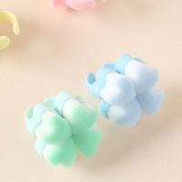 Brosse de nettoyage des ongles en forme de trèfle à quatre feuilles, mini-brosse annulaire de prétraitement, outil de nettoyage des ongles