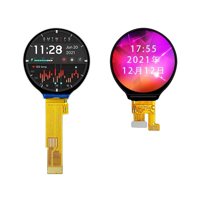 High Quality 1.09 Inch TFT IPS LCD Module 240x240 Resolution 262k Colors 450cd/m2 Brightness Smart Watch Display Compatible