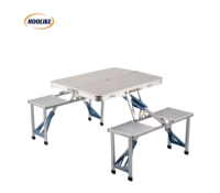 Ensemble de table de camping pliable multifonctionnelle de haute qualité pour l'extérieur, chaise pliante en métal pour mariage, fête, pique-nique, utilisation en extérieur
