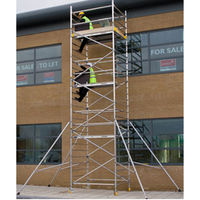 Échafaudage mobile robuste multidirectionnel, cadre structurel, échafaudage mobile pour constructeurs, échafaudage en aluminium, échelle