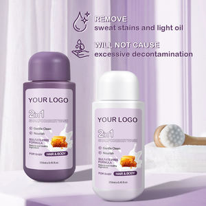 Shampoo pour bébé hydratant biologique formule OEM fabricant de shampooing, gel douche 2 en 1 sans sulfate, shampooing hydratant pour cheveux - Product Image 2