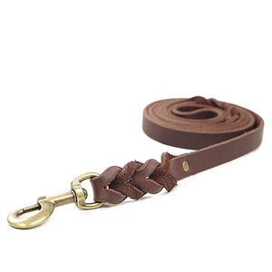 Hochwertiges, weiches und robustes Leder Premium Solid Ribbons Umwelt freundliche Haustier leine Blei Training und Walking Geflochtene Hunde leine - Product Image 5